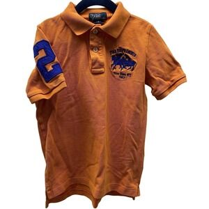 Polo Ralph Lauren Shirt Rugby Match Big Pony Rare #2 Youth Boys Sz 6 VTG